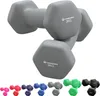 TOSANEO 2er Set Hanteln 2x 3,0kg Grau Neopren Kurzhanteln Produktbild-Vorschau 1