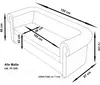Edles Chesterfield Sofa 2 Sitzer in Kunstleder Vintage Produktbild-Vorschau 7