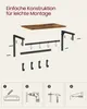 VASAGLE 2 Set Wandgarderobe, Wandregal, Kleiderhaken, Produktbild-Vorschau 3