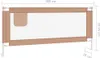 vidaXL Barrière de sécurité pour jeune enfant Taupe 200x25 Voir les images du produit 8