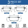 3-er Set Kleinen Auflaufformen mit Deckel, 0.65+1+1.4L, Produktbild-Vorschau 2