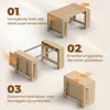 HOMCOM Ausziehbarer Esstisch 48-240 x 90cm Esszimmertisch Produktbild-Vorschau 5
