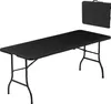 Albatros Buffettisch Klapptisch Schwarz/Rattan – robuste Produktbild-Vorschau 1