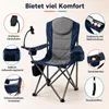 KOMFOTTEU Campingstuhl klappbar, bis 200 kg belastbar Produktbild-Vorschau 2