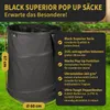 TTL GARDEN BLACK SUPERIOR 3x 215L Pop Up Gartensack Schwarz Produktbild-Vorschau 2