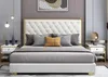 Designer Bett Schlafzimmer Betten Leder Hotel Luxus Polster Produktbild-Vorschau 2
