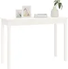 vidaXL Konzolový stolek bílý 110x40x75 cm Masivní Náhled obrázku produktu 4