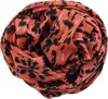 Baumwolltuch - Leopard 1 rot - silber - quadratisches Tuch Produktbild-Vorschau 3