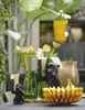 Light & Living - lampe de table - Monkey - noir - plastique Voir les images du produit 7