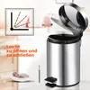 Mülleimer, 12L Abfalleimer, Edelstahl Treteimer, Produktbild-Vorschau 5