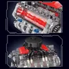 Stavebnica motora pre deti, motorizovaný motor LSX454 V8, Náhľad obrázku produktu 3