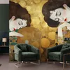 Vlies fototapete Bildnis einer Frau in Gold - G. Klimt Produktbild-Vorschau 2