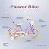 Vélo fille 16 pouces cloche roues supplémentaires barre de Voir les images du produit 6