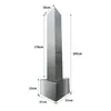 Köhko® Dreieckige Säule H200cm mit integrierte Produktbild-Vorschau 2