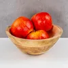 Schüssel 21cm Mango Holz Creme Perlmutt Emaille Schale Bowl Produktbild-Vorschau 3