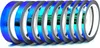 10m Zierstreifen 12mm Flip Flop Blau/Grün Chrom Folie Auto Produktbild-Vorschau 3