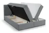 A boxspring bed with its storage compartment open, revealing the mattress and internal space. Produktbild-Vorschau