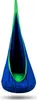 A blue and green hanging chair. Produktbild-Vorschau