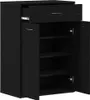 vidaXL Botník černý v dubovém vzhledu 60 x 35 x 84 cm Náhled obrázku produktu 3
