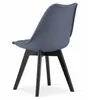 Sedia MARK - grafite / gambe nere x 4 Anteprima dell’immagine prodotto 5