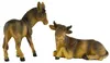 Handbemalte Krippenfiguren Ochse und Esel 2-tlg., ca. 9 cm, Produktbild-Vorschau 3