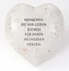 Spruchstein Herz 18x16cm Grabschmuck Gedenkstein Grabdeko Produktbild-Vorschau 1