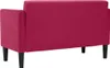 vidaXL Zweisitzer-Sofa Weinrot 111 cm Samt Produktbild-Vorschau 5