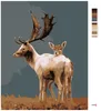 Zuty - Malen nach Zahlen - DAMHIRSCH MIT HIRSCHKUH, 40x50 Produktbild-Vorschau 3