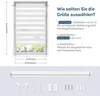 WOLTU Doppelrollo Klemmfix ohne Bohren, Vormontiertes Duo Produktbild-Vorschau 3