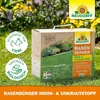 Neudorff Rasendünger Moos und Unkrautstopp Packung auf Rasen natürlich biologisch und tierfreundlich Produktbild-Vorschau