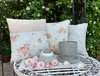 Kissen-Bezug 40x40 cm Rosen Blumen beige weiß Baumwolle Produktbild-Vorschau 3