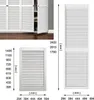 Lamellentür aus Holz, extra glatt, weiß, doppelt Produktbild-Vorschau 2