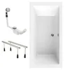 Calmwaters® Rechteck Badewannen-Set 190x90 cm mit Produktbild-Vorschau 2