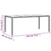 7-tlg. Garten-Essgruppe mit Kissen Beige Poly Rattan Akazie Produktbild-Vorschau 9