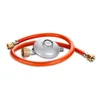 80cm Gas Schlauch + Druckminderer Gasregler Propanschlauch Produktbild-Vorschau 7