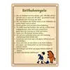 Reitbahnregeln Metallschild in 15x20 cm Produktbild-Vorschau 1