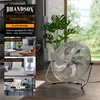 A floor fan is shown in a room with various lifestyle images of rooms where it can be placed. Náhled obrázku produktu