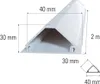 ROTH LANGE Eckkanal Kabelkanal B30/H40 mm reinweiß 2m Produktbild-Vorschau 2