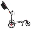 Chariot de golf noir 110 x 60 x 132 cm en fer Voir les images du produit 4