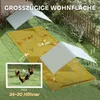 PawHut Hühnerstall Freilaufgehege aus Stahl, 3 x 8 x 1,95 m Produktbild-Vorschau 4
