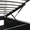 A close-up view of the internal mechanism of a bed frame, showing the lifting mechanism and slats. Náhľad obrázku produktu