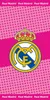 Osuška s logom Realu Madrid - 70 x 140 cm Roze Náhľad obrázku produktu 1