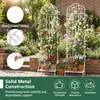 COSTWAY traliccio in metallo, 3 in 1 recinzione decorativa Anteprima dell’immagine prodotto 4