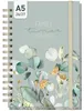 Family-Timer 2026/2027 / 17 Monate / A5 / Minty Leaves / Produktbild-Vorschau 1