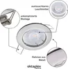 3er Set Oktaplex Einbaustrahler inkl. LED Modul 3.000K Produktbild-Vorschau 2