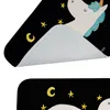 Mr. & Mrs. Panda Badteppich Einhorn Sternenhimmel - Schwarz Produktbild-Vorschau 5