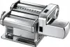 A chrome-plated electric pasta maker on a white background. Produktbild-Vorschau