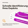 Aluminium Kofferanhänger Set 4 Stück – Gepäckanhänger mit Produktbild-Vorschau 2