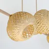 Luxolar LED pendelleuchte 6-flammig E27 Rattan Boho Produktbild-Vorschau 3