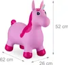 relaxdays 10024989_52 relaxdays Hüpftier Einhorn pink Podgląd zdjęcia produktu 4